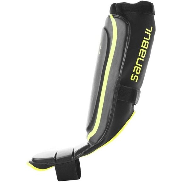 Sanabul Essential Sleeve Kickboxing Shin Guards MMA Muay Thai Neoprene Size XS - Picture 6 of 9